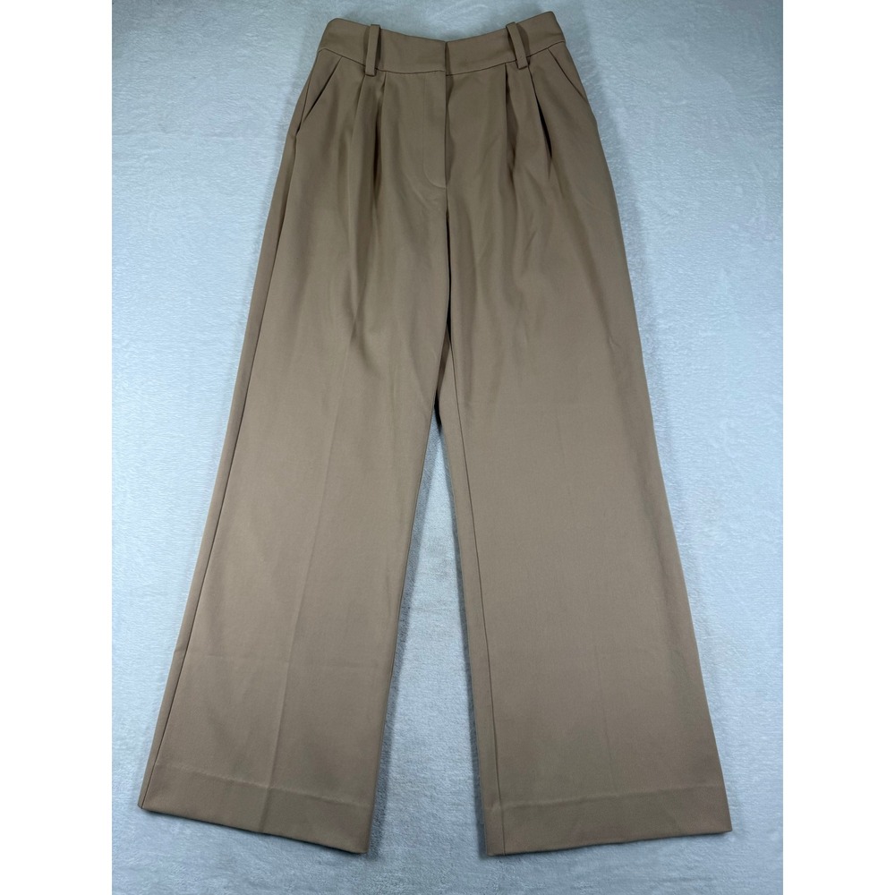 Favorite Daughter The Favorite Pant Beige High Rise Wide Leg Trousers Womens 6